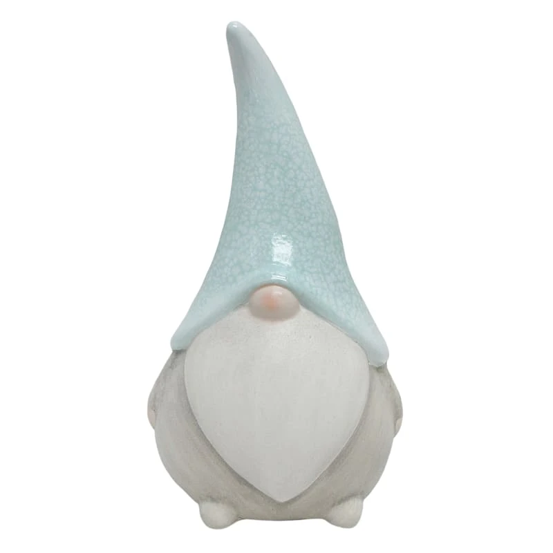 Sunny Club Outdoor Light Blue Terracotta Garden Gnome, 10"