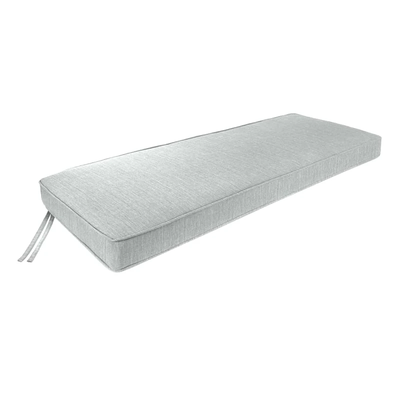 Tahiti Silver Gusseted Outdoor Bench Cushion