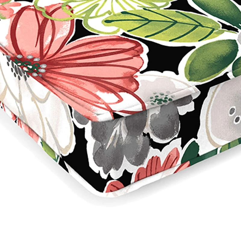 Tamani Raven Gusseted Outdoor Bench Cushion - Image 2