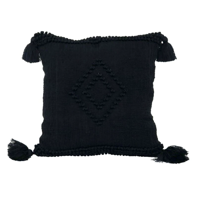 Tracey Boyd Havana Black Onyx Outdoor Throw Pillow, 18"