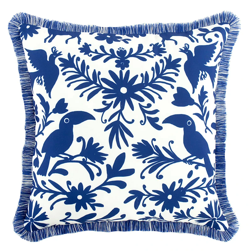 Tracey Boyd Otomi Birds Outdoor Throw Pillow, 18"