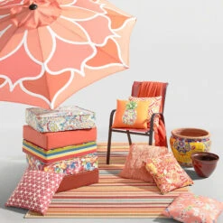 Tristin Cherry Red Premium Gusseted Outdoor Deep Seat Cushion