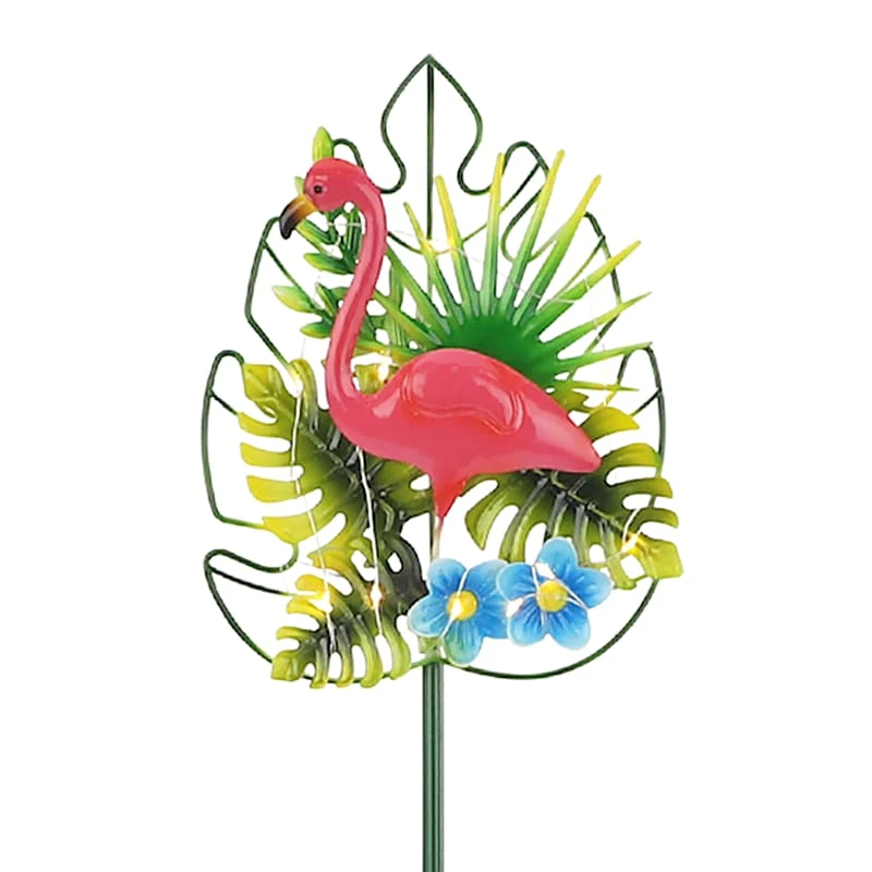 Tropical Flamingo LED Garden Stake, 33.5" - Image 2