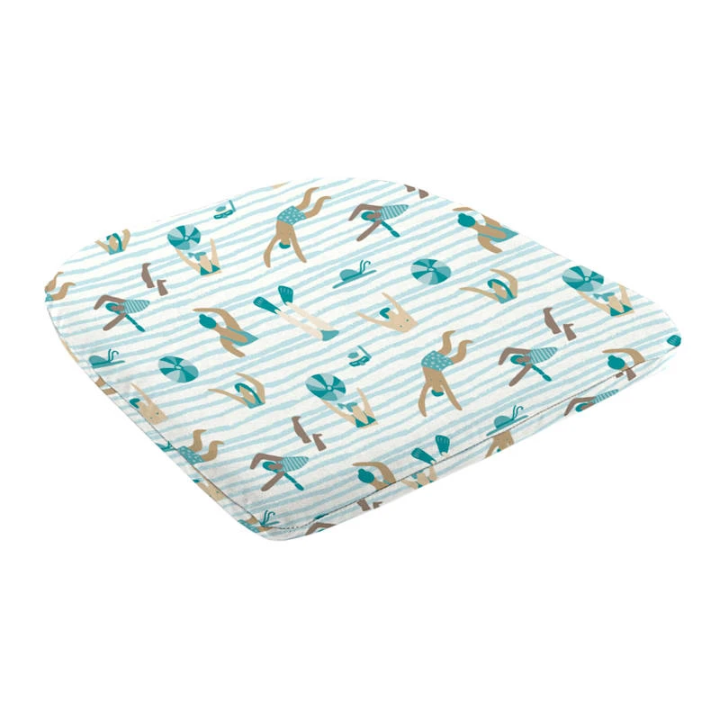Ty Pennington 2-Pack Striped Swimmers Outdoor Chair Pad