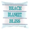 Ty Pennington Beach, Blanket, Bliss Striped Outdoor Throw Pillow, 16"