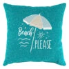 Ty Pennington Beach Please Umbrella Outdoor Throw Pillow, 16"
