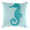 Ty Pennington Blue Seahorse Outdoor Throw Pillow, 16"