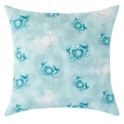 Ty Pennington Icy Morning Crab Walk Oversized Outdoor Throw Pillow, 20"