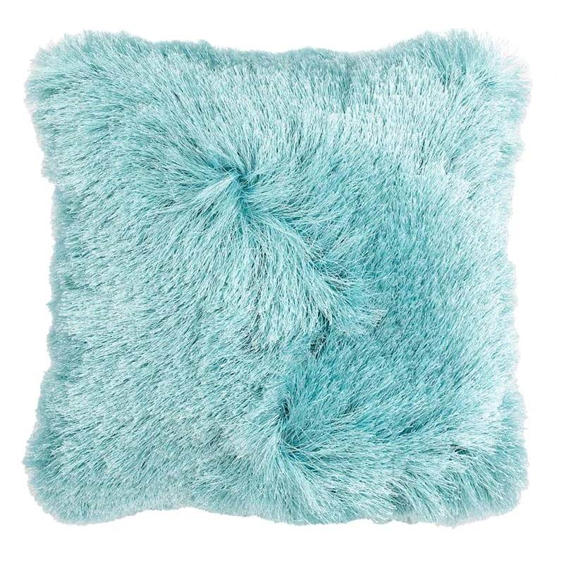 Ty Pennington Icy Morning Shag Outdoor Throw Pillow, 16"