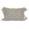 Ty Pennington Natural Macrame Outdoor Lumbar Throw Pillow, 14x20