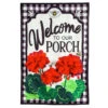 Welcome To Our Porch Yard Flag, 18"
