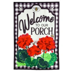 Welcome To Our Porch Yard Flag, 18"