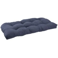 Wheaton Midnight Blue Premium Outdoor Wicker Settee Cushion