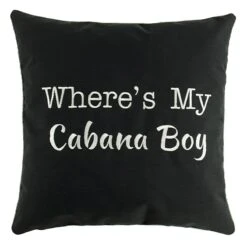 Where's My Cabana Boy Outdoor Throw Pillow, 18"
