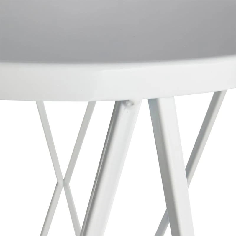 White Metal Diamond Plant Stand, 21.5" - Image 2