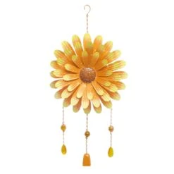 Yellow Flower Suncatcher Wind Chime