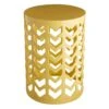 Yellow Metal Chevron Plant Stand, 18"